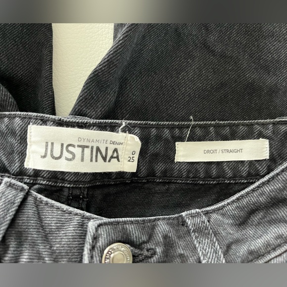 Dynamite Straight black jeans size 25 - Picture 2 of 2